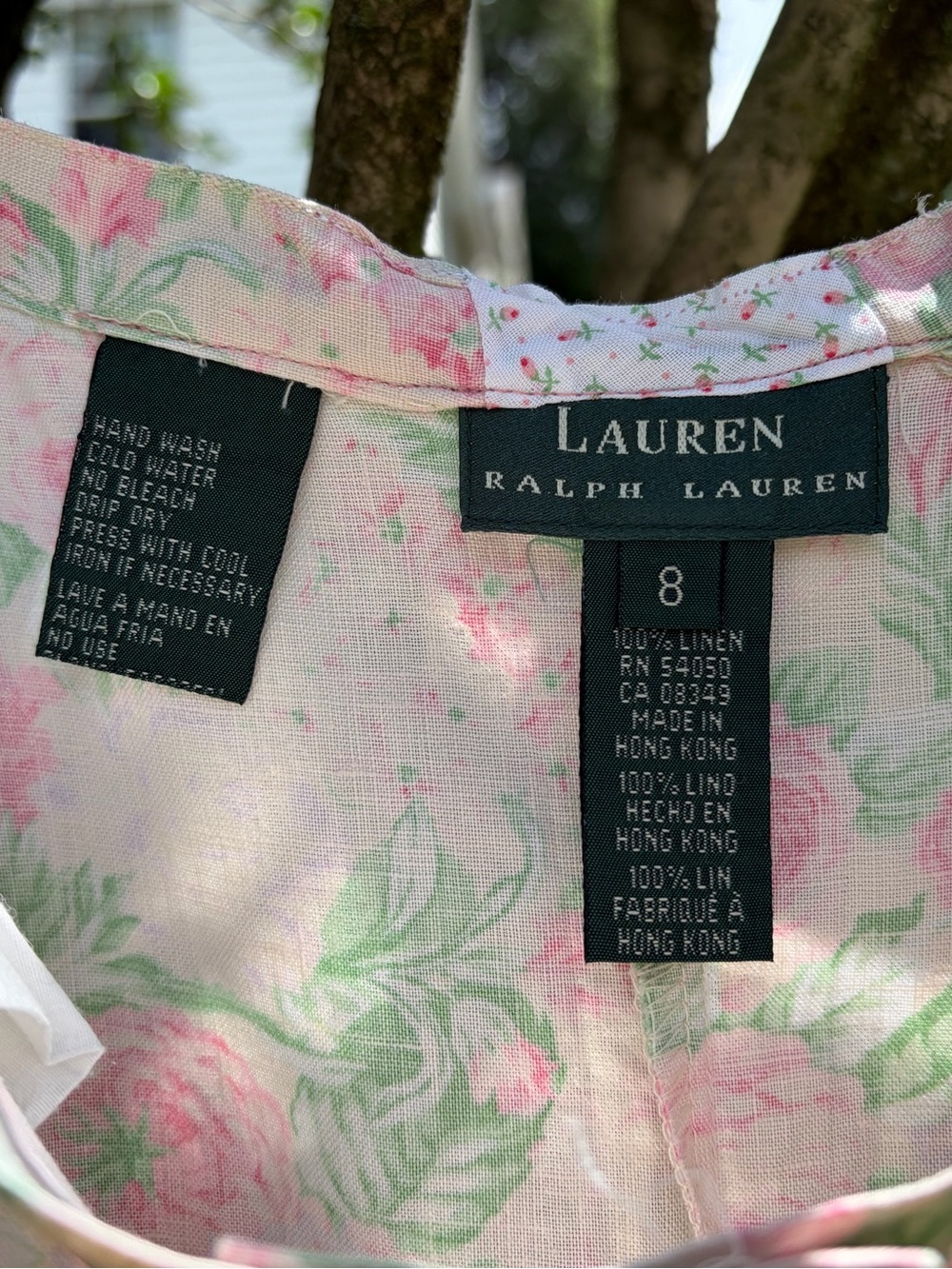 Ralph Lauren floral linen skirt and top, up for grabs! - Picture 2 of 15